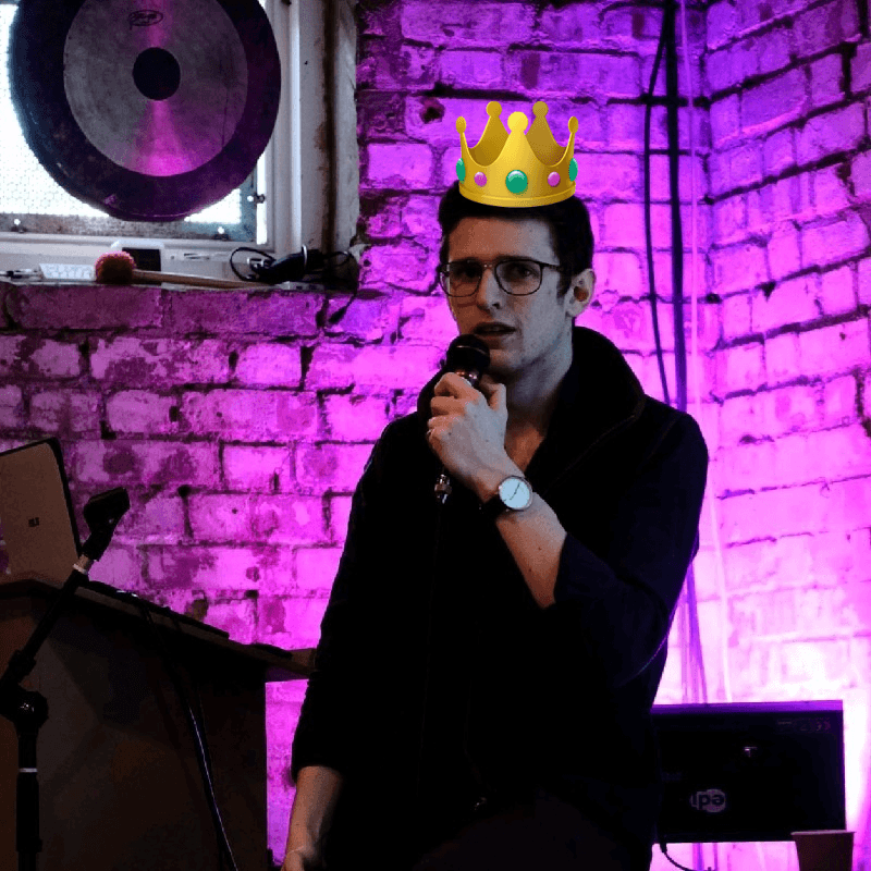 Joe with a crown